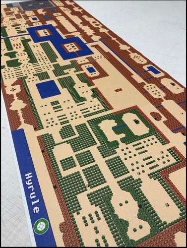 The Legend of Zelda Original Nintendo 8-bit NES Canvas Map