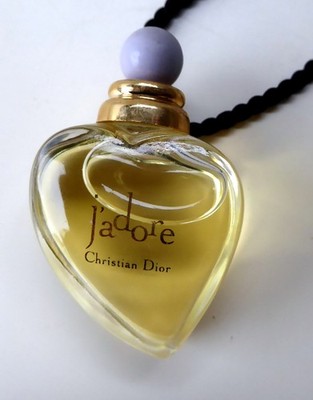 J' adore von Christian  Dior - seltener Parfumminiatur Herzanhänger 5 ml