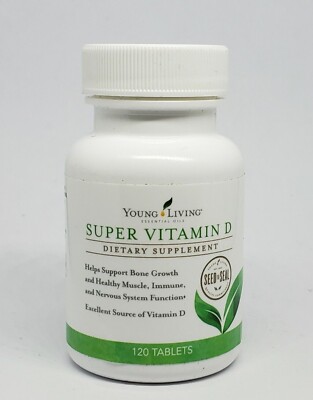 New Sealed Young Living Essential Oils Super Vitamin D w Melissa D3 - 120 Ct