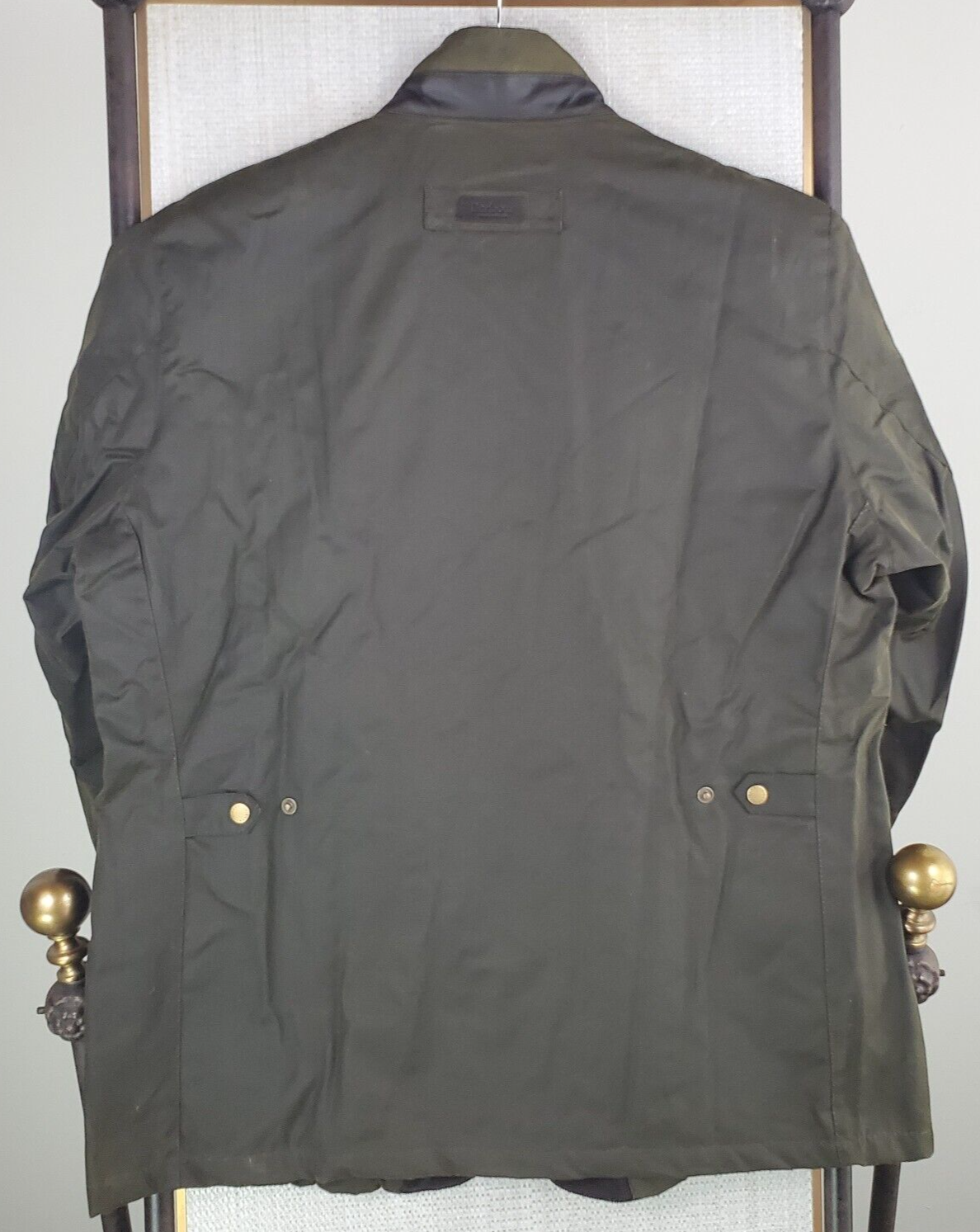 Pre-owned Barbour $430  Size 2xl Mens Oban Waxed Cotton Field Jacket Oilskin Green Xxl
