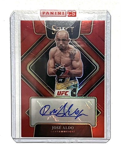 その他 Jose Aldo Autographed Relic card 2022 Select UFC Jose Aldo Red Prizm Signatures Auto