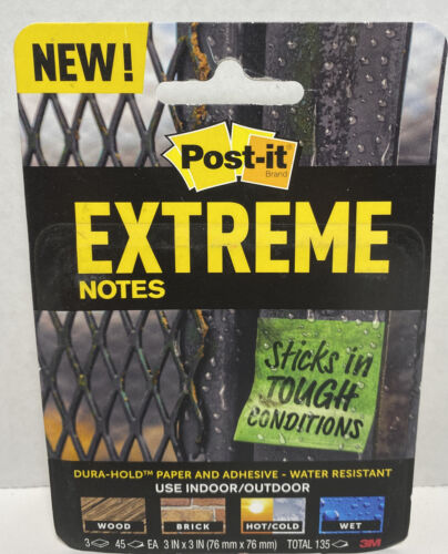 Extreme Notes 3 Pads 45 Sheets per Pad Sticky Notes