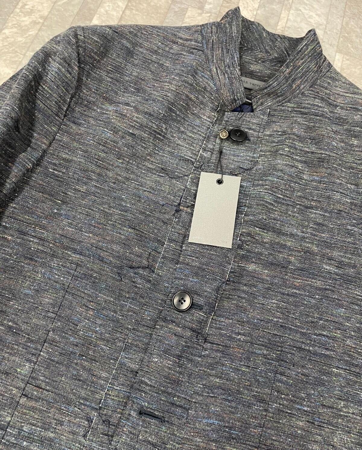 Pre-owned John Varvatos $1498  Men's Jacket In Grey Size:52 In Gray