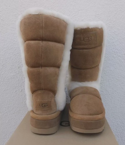 Pre-owned Ugg Classic Chillapeak Tall Chestnut Suede Women's Boots Size Us 7/uk 5 Nwb In Brown