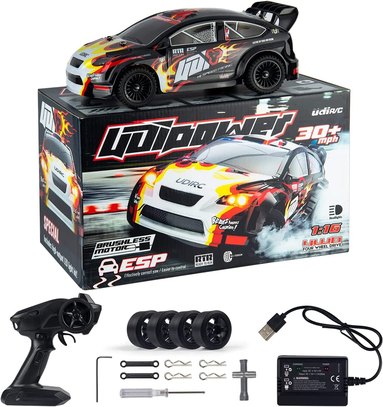 Remote Control Car 1/16 Scale 30+MPH 4WD Drift RC Car, 7.4V 1200Mah RC Off-Road