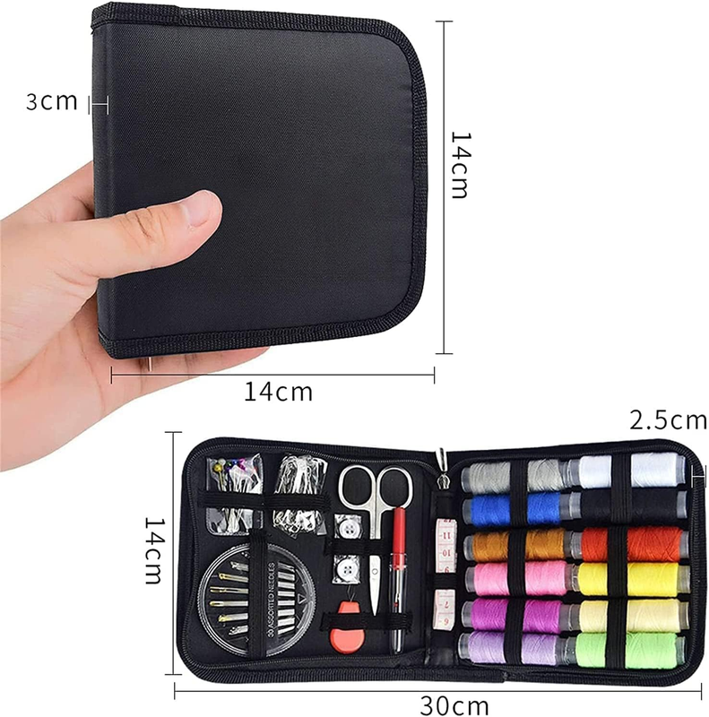 Mini Travel Sewing Kits with case,  Small Basic Sewing Pack Supplies Accessories