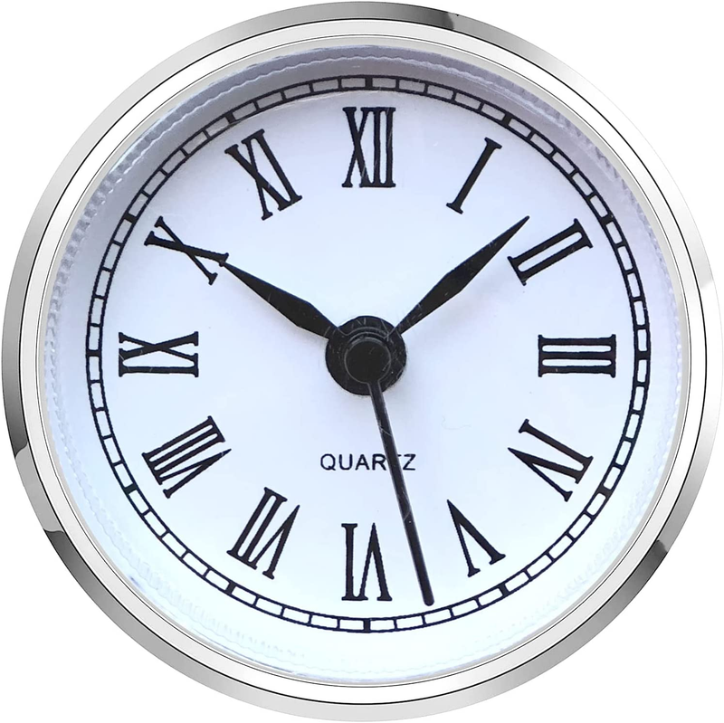 Mini Clock Insert 2.4 Inch (61 Mm) round Quartz Clock Fit-Up Movement Miniature