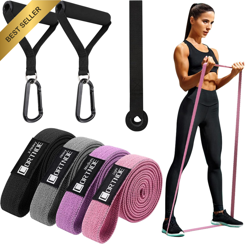Pull up Assistance Bands - Pull up Bands Fabric Long Resistance Bands Set of Lon