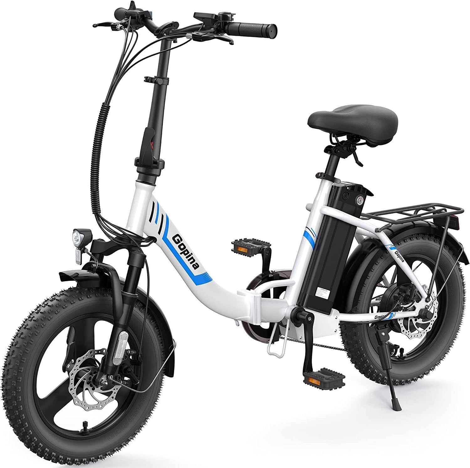 Electric Bicycle for Sale: 16" Fat Tire Electric Bike for Adults Foldable 350W 48V 20MPH Ebike Commuting US in Hacienda Heights, California