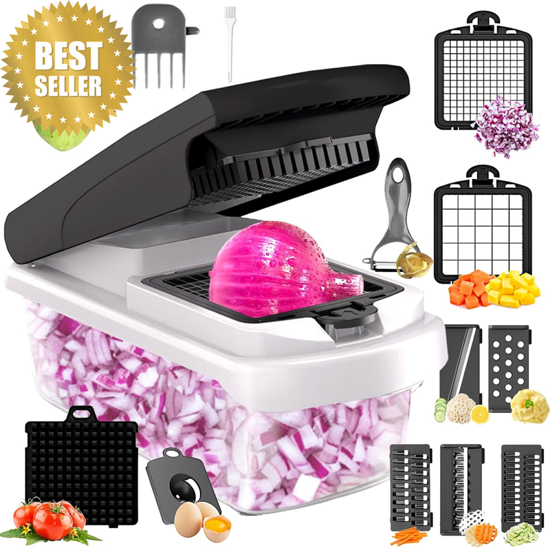 15 in 1 Vegetable Chopper, Veggie Slicer, Food Chopper, Mandoline Slicer, Cutter