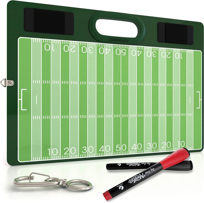Football Dry Erase Board for Coaches 15X10.5 Double Sided Football Whiteboard Co