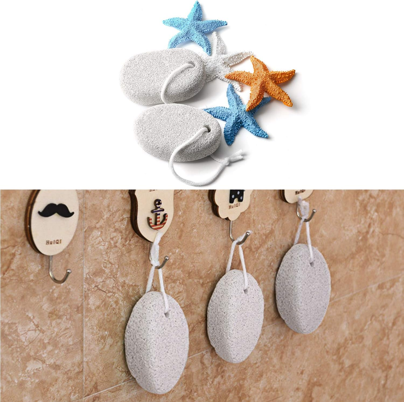 Natural Pumice Stone for Feet 2 PCS,  Lava Pedicure Tools Hard Skin Callus Remov