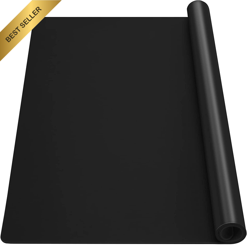 Oversize Black Silicone Sheet Multipurpose Mat for Crafts Jewelry Casting Molds,