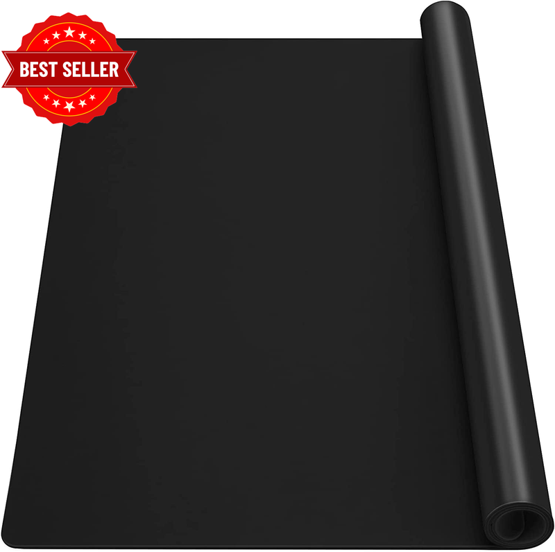 Oversize Black Silicone Sheet Multipurpose Mat for Crafts Jewelry Casting Molds,