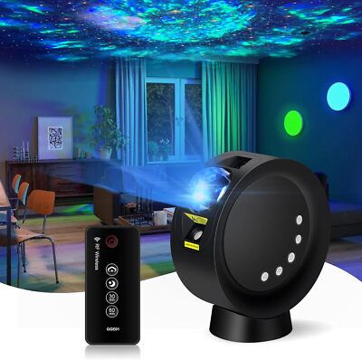 KIVOTAC Galaxy Star Projector with Remote Control, Adjustable Brightness, Timer