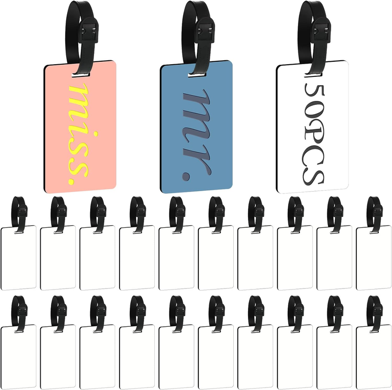 Tags White Blank Travel Bag Baggage Tags With Strap