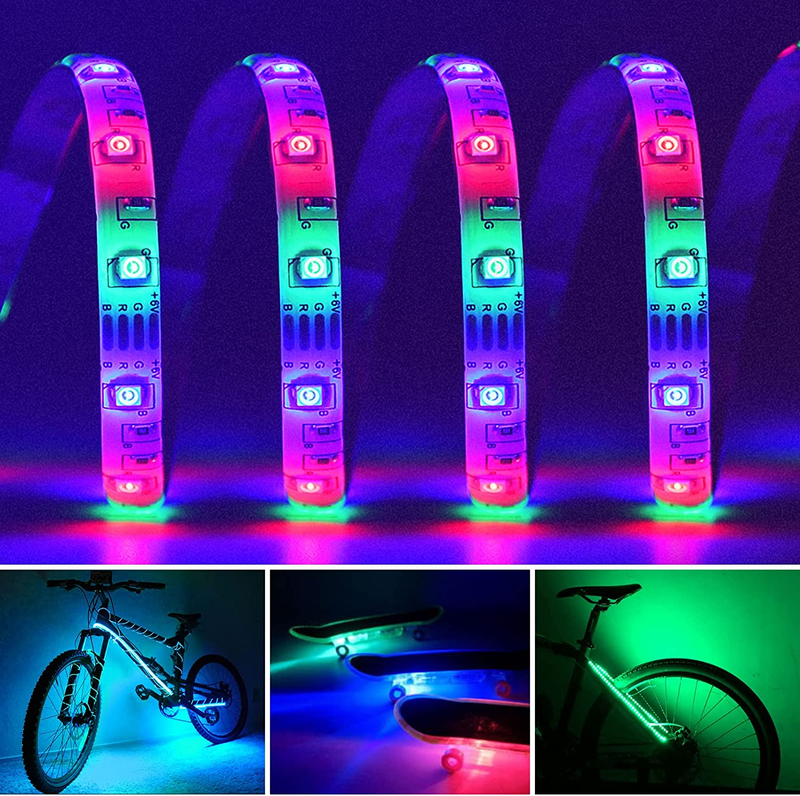 RGB Scooter Lights Led Underglow Light for Skateboard, 2.62Ft&times;2 Waterproof