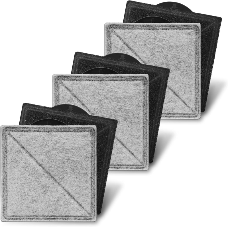6 Pack Cat Water Fountain Charcoal Filters Square for PetSafe ...