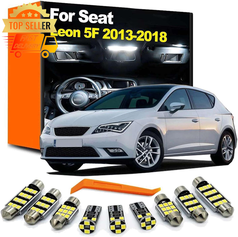 14Pcs LED Footwell Lights Kit for Seat Leon 3 MK3 2013-2018 Car Interior Upgrade