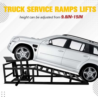 Hydraulic Vehicle Ramps 12,000lb.Capacity Portable Car Repair Service Ramps