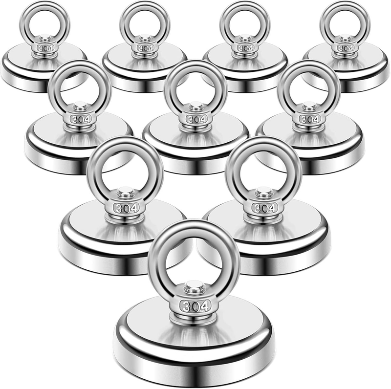 Magnetic Hooks, 100 lbs Heavy Duty Rare Earth Neodymium Magnet Hooks with Counte