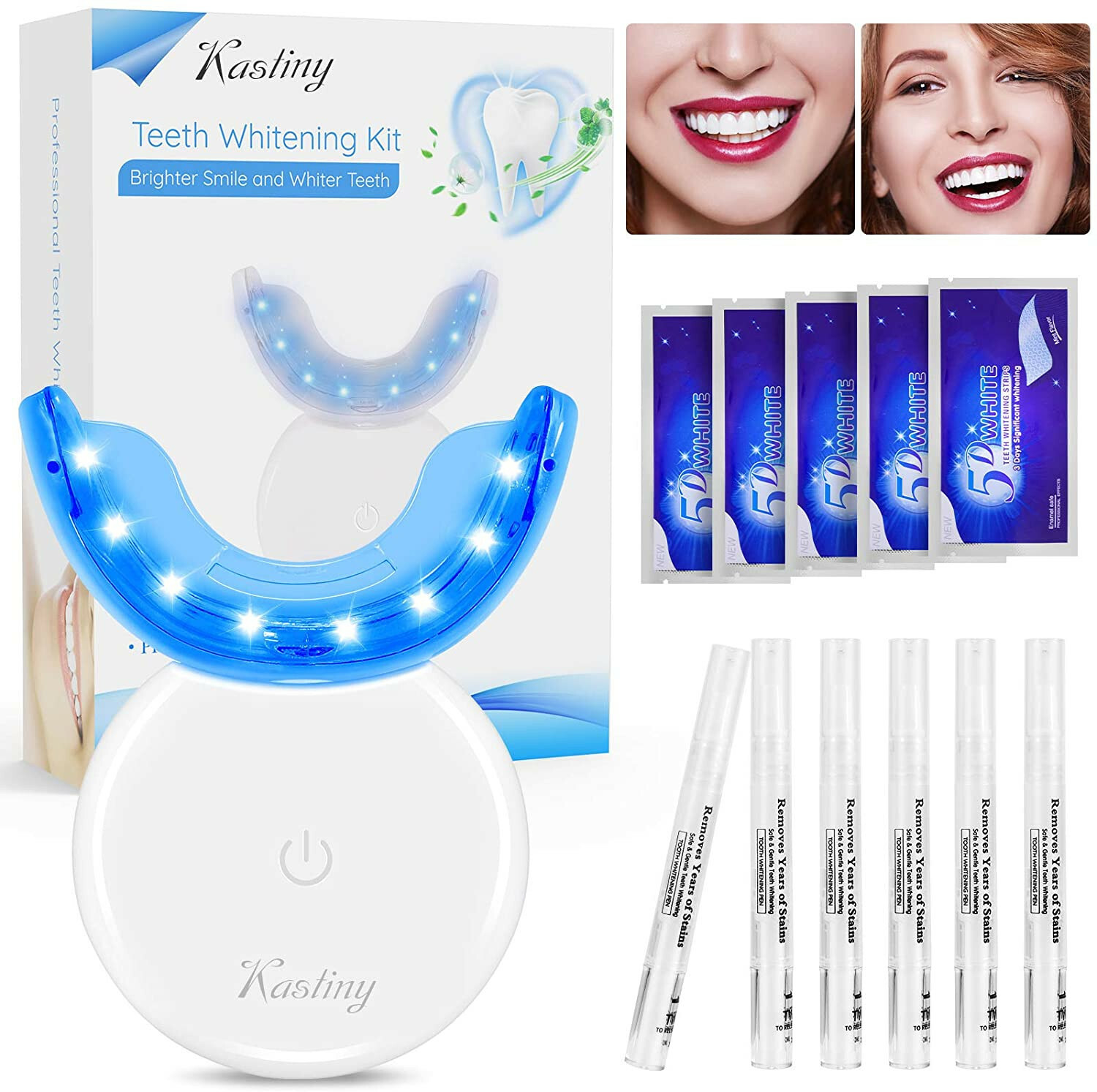 Zahnaufhellung Set Professionell Home Bleaching Kit für Weisse Zähne  