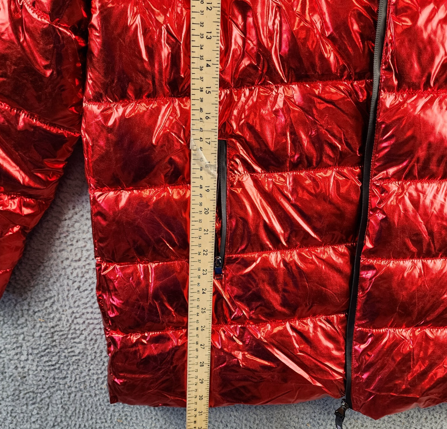 White Mark Plus Size Faux Fur Cold Weather Puffer Jacket Women's 3XL Red L/S~ - Picture 7 of 16