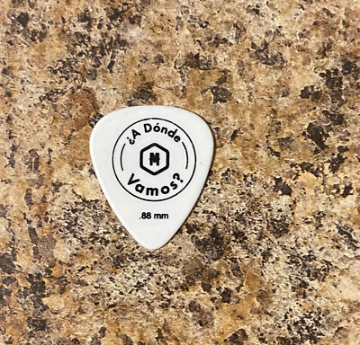 MORAT (Band) - A Donde Vamos 100% Authentic Tour Issued Guitar Pick White