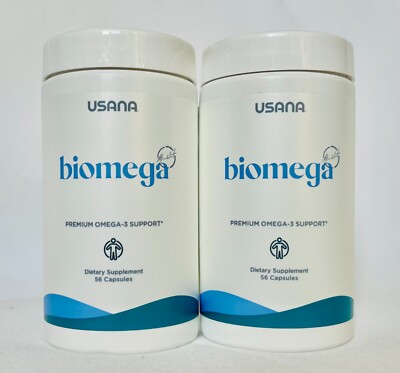 Usana Biomega Best Rated and Purest fish oil 56 capsules（2 packs) EXP 03/26