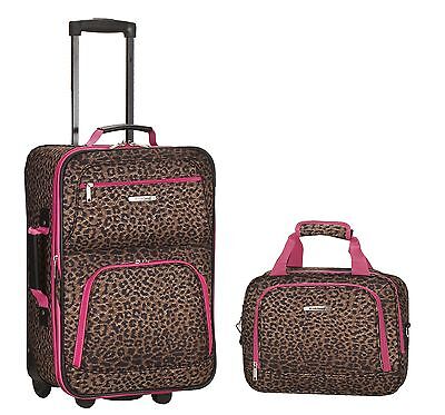 F102-pinkleopard Luggage Set New