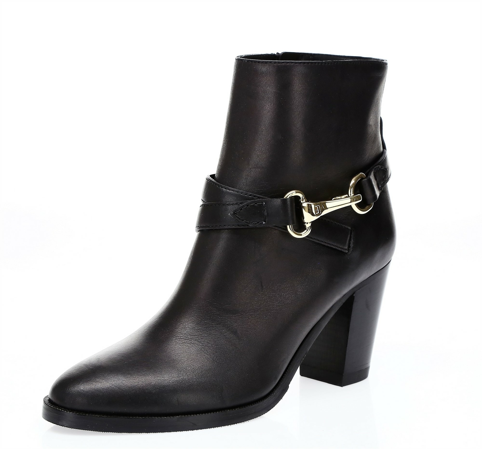 シューズ・サンダルその他 Burberry Black leather Baby boot Burberry Baby Side-Zip Ankle Boots in Black | Lyst