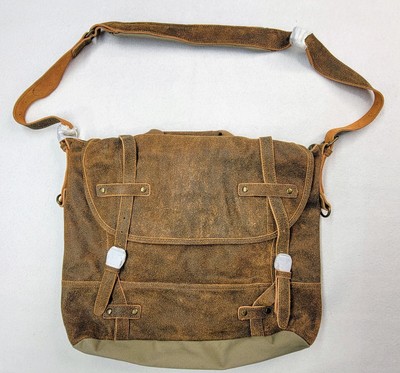 The Territory Ahead Brown Leather Canvas Crossbody Messenger Computer Bag