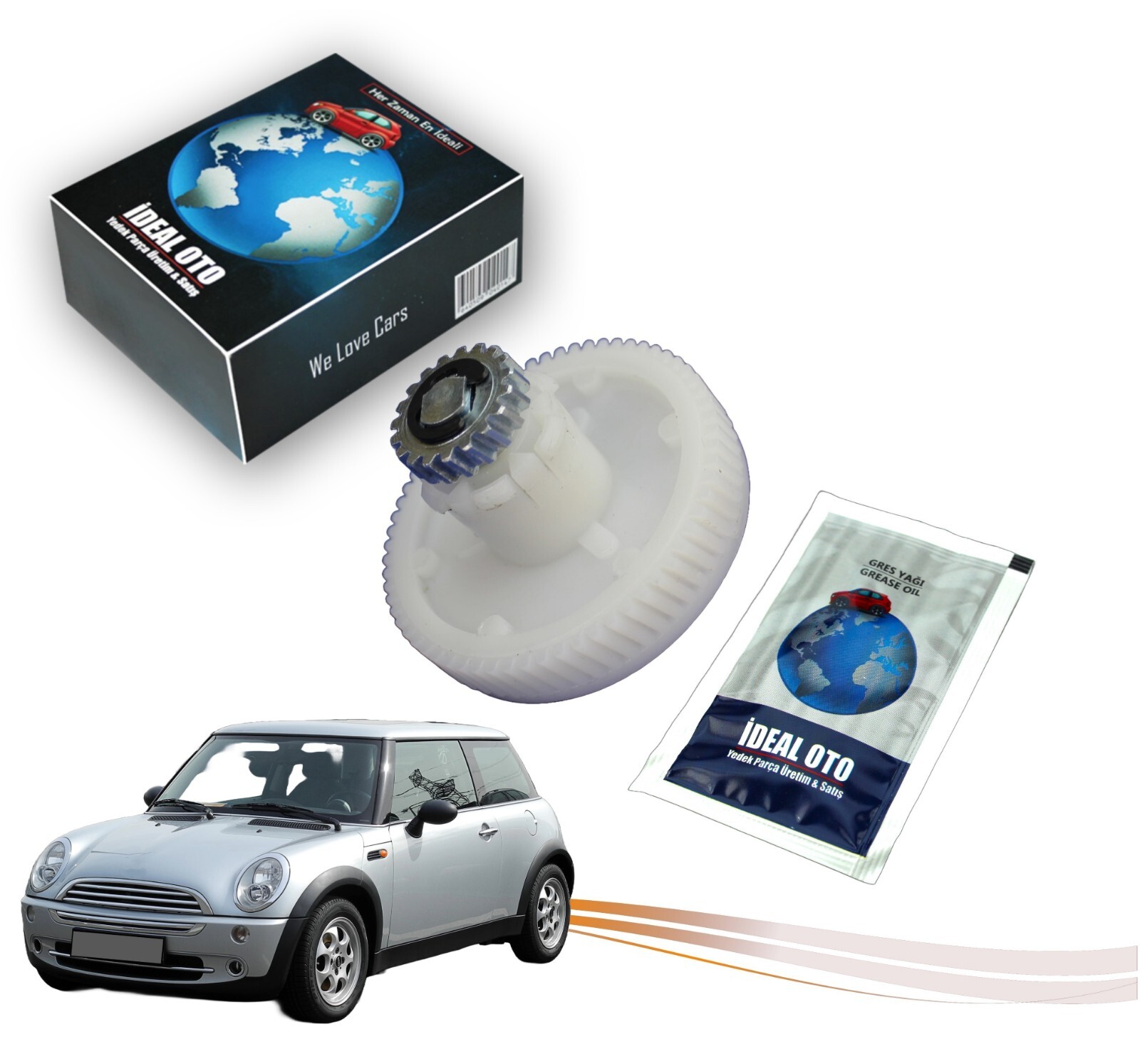 305-040 KK 1/12 ミニ クーパーSunroof LHD KK-Scale 1:12 Mini Cooper with sunroof blue metallic / white