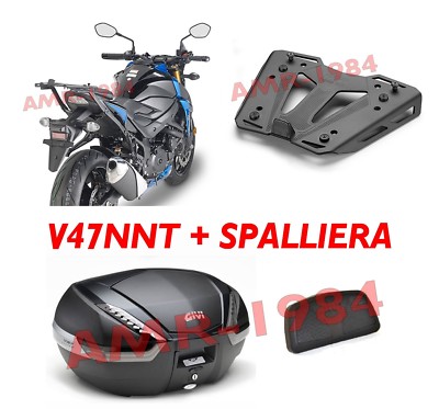 KIT VALIGIA GIVI V47NN TECH SUZUKI GSX 750 R 2017 + TELAIO 3113FZ + M9B + E134S