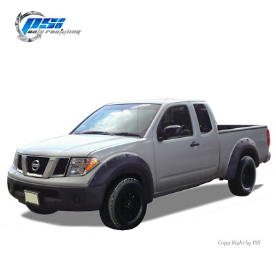 Paintable Pop-Out Bolt Fender Flares Fits Nissan Frontier 06-20 ; 6'1'' Bed Only