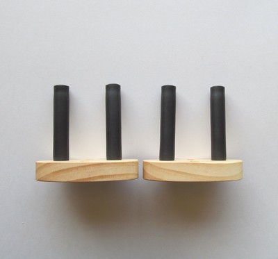 Ukulele wall mount hanger, 2 pack. Wood grain will vary