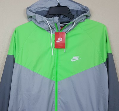 nike windbreaker lime green