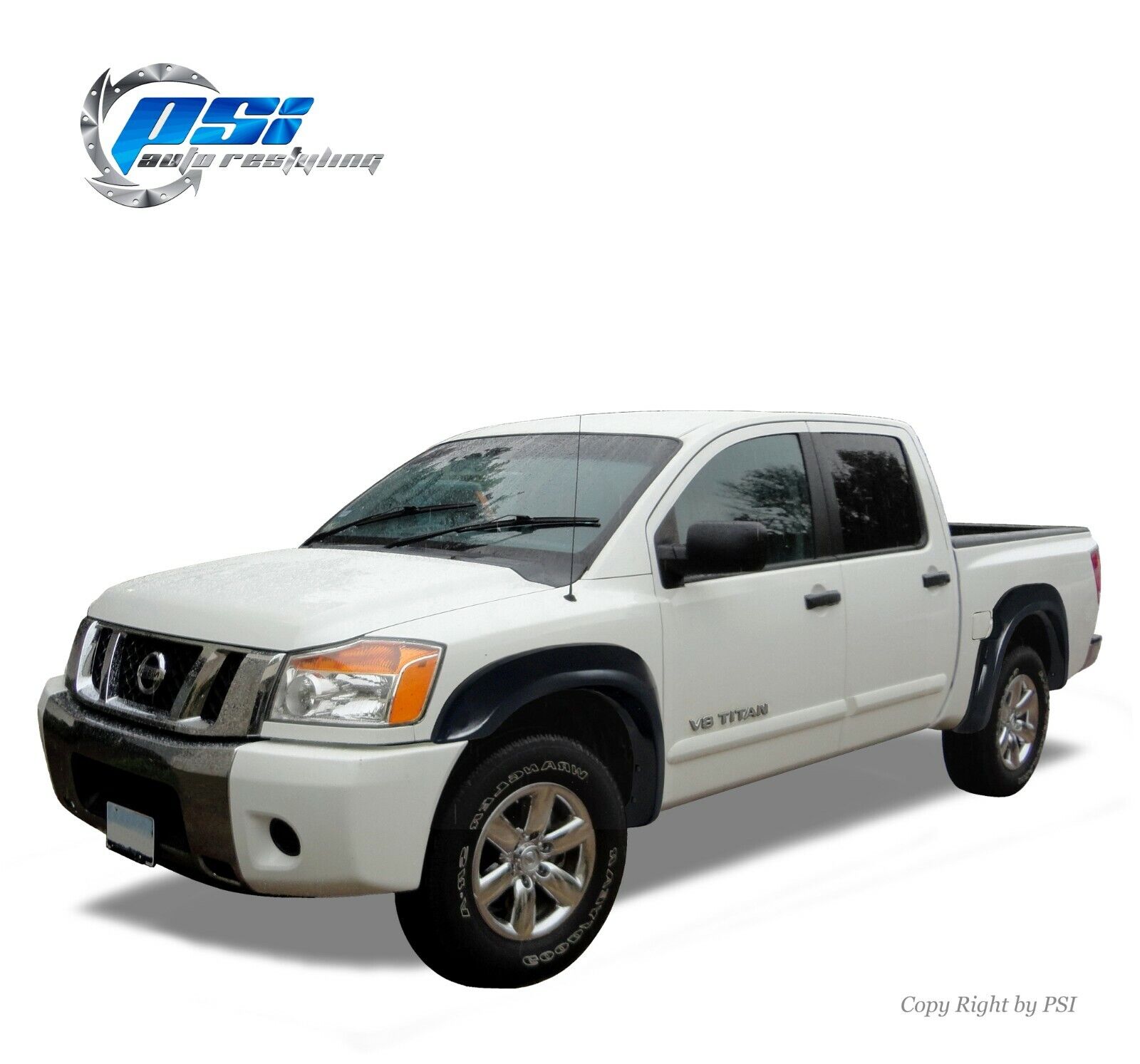 Extension Fender Flares Fits Nissan Titan 2004 2015 Without Lock Box Paintable