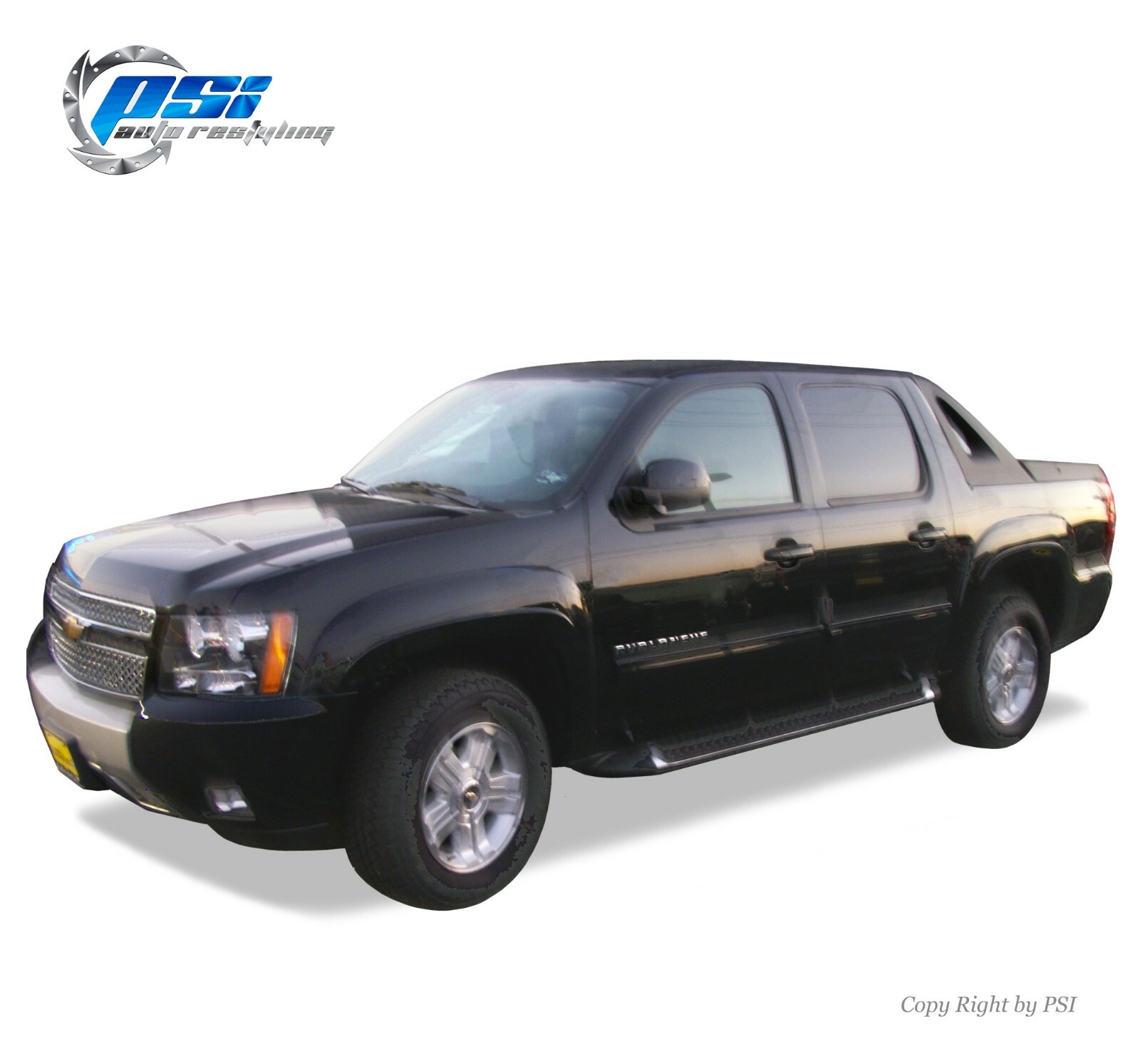 OE Style Paintable Fender Flares Fits 2007-2013 Chevrolet Avalanche Full Set