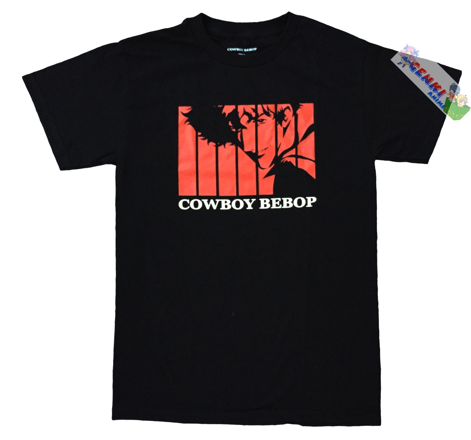 ** Легальная ** Футболка Cowboy Bebop Opening Spike с аутентичным аниме-принтом #59075
