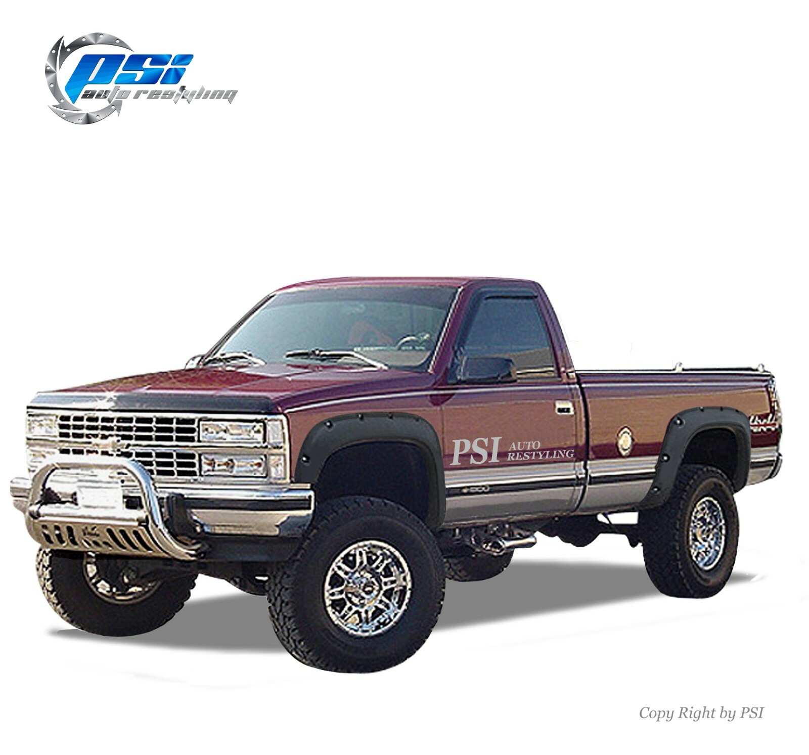 Pocket Bolt Fender Flares Textured Finish Fits GMC Chevrolet