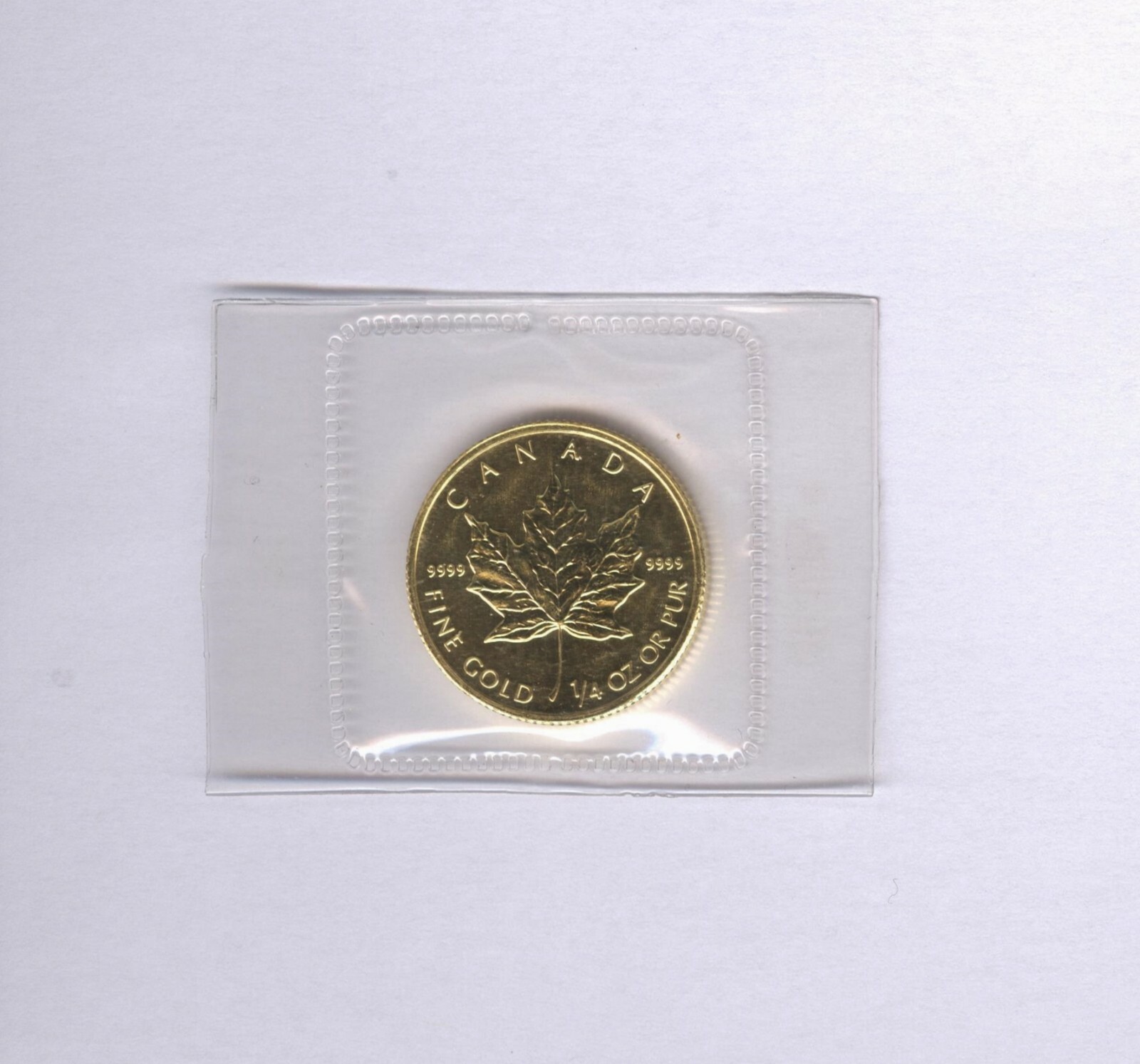2007 Canada Gold Maple Leaf .9999 1/4 oz $10 BU sealed Coin - SUPER LOW MINTAGE
