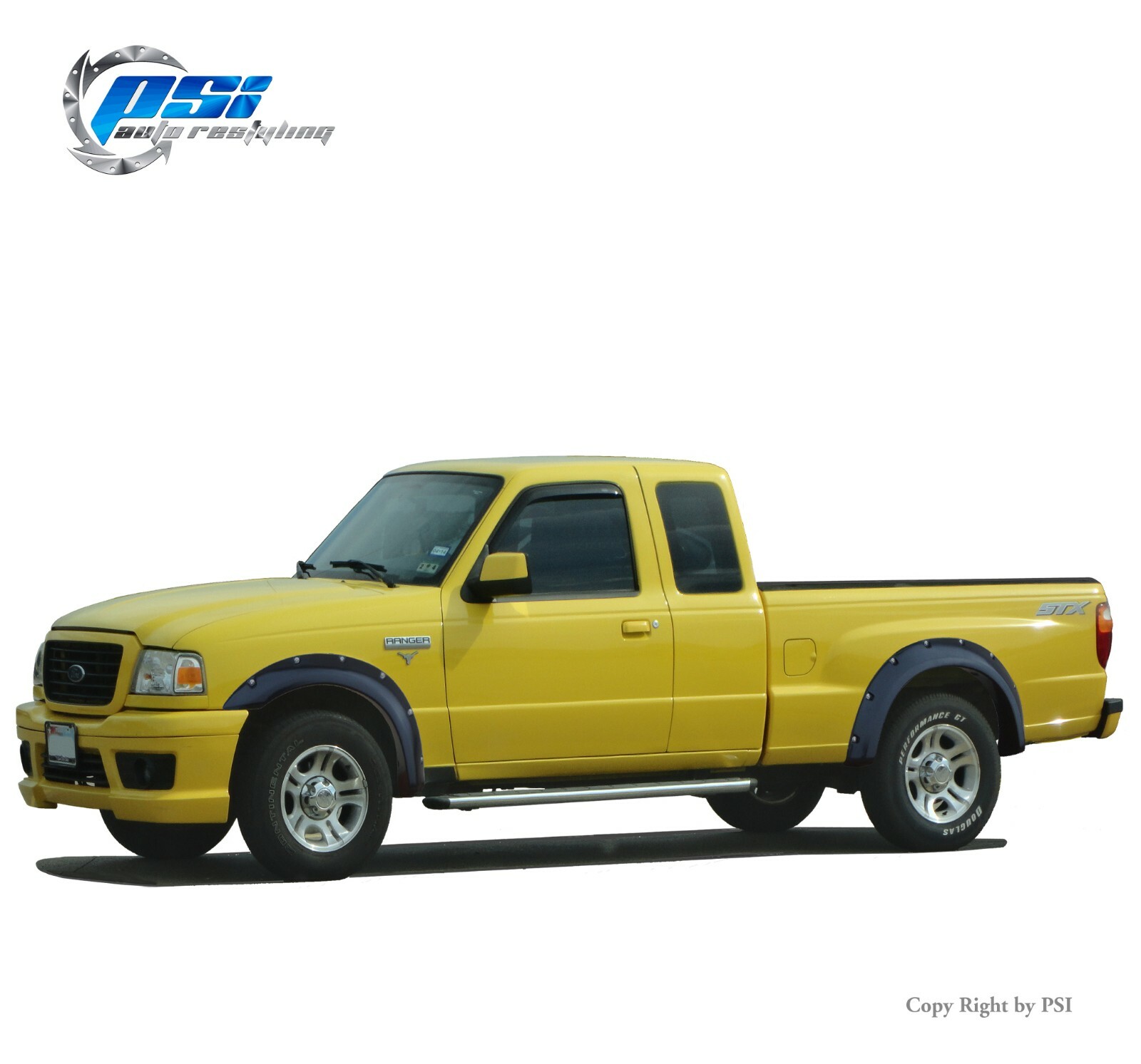 Paintable Pocket Rivet Bolt Fender Flares Fits Ford Ranger 93-11 Full Set 