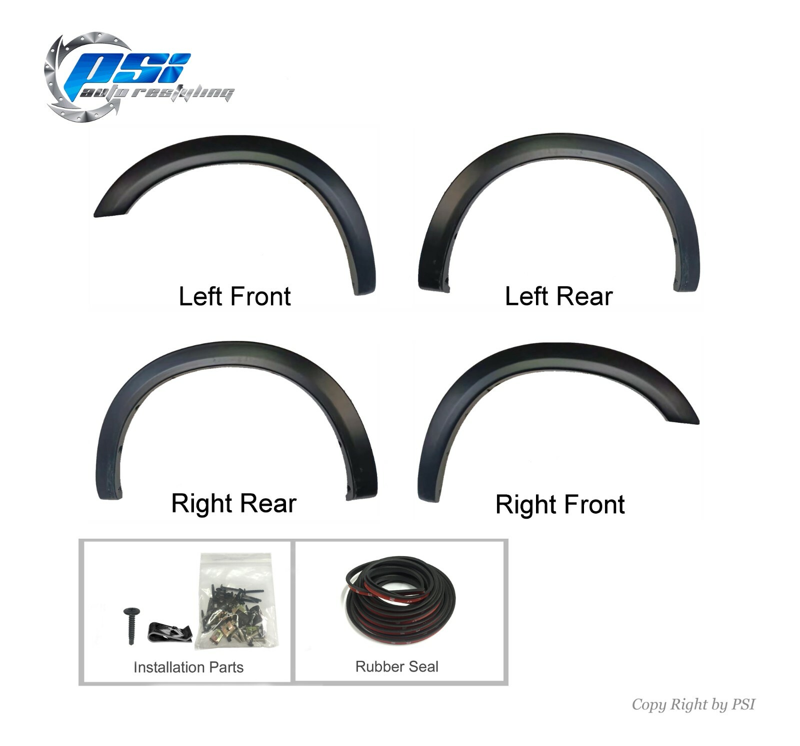 OE Style Fender Flares Paintable Fits Ram 2500 3500 2019-2021 Complete Set 