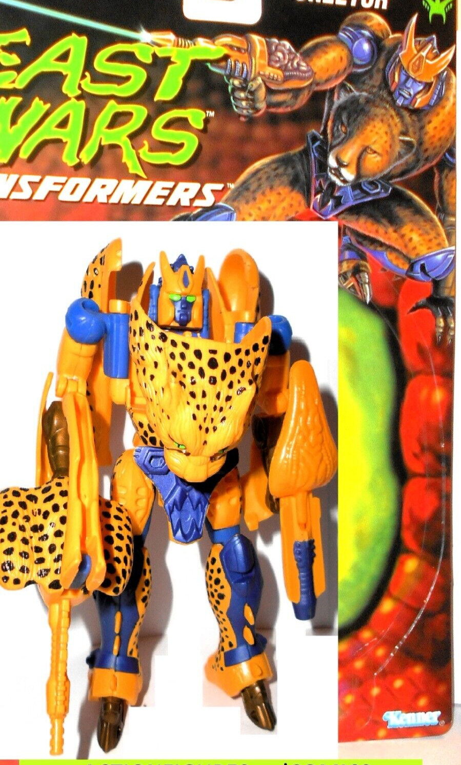 Transformers Beast Wars 1996 CHEETOR complete FULL CARD 1997