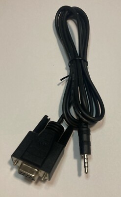 9 Pin RS232 DB9 Female to 3.5mm Male Jack Plug Adapter Serial 6' Data Cable