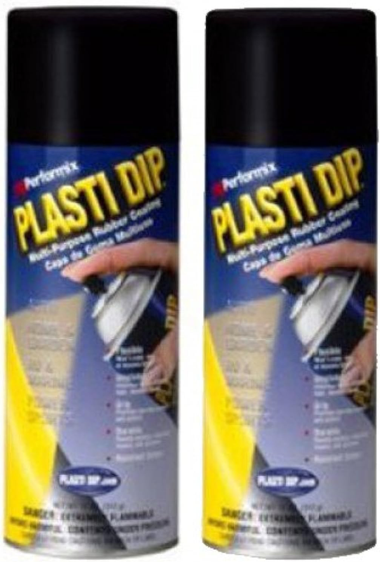 GLOSSY Black 11oz Aerosol Can of Plasti Dip Ready to Spray Pee...