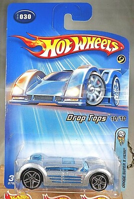 2005 Hot Wheels #30 First Editions-Drop Tops 10/10 DODGE SUPER 8 HEMI Silver Pr5