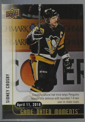 2017-18 Upper Deck Game Dated Moments - Sidney Crosby #73