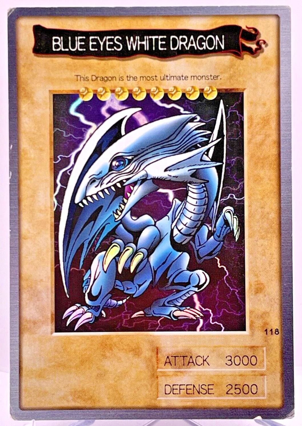【1999バンダイ英語版】Blue-Eyes White Dragon #118 Yugioh Bandai Blue-Eyes White Dragon No.118 Holo Rare Japan